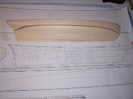 half hull carving lower hull 
