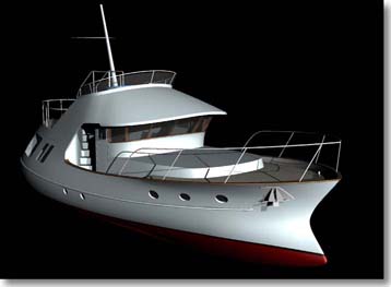 Bow concept 'Manatee' yacht / power boat design