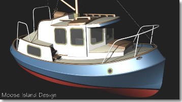 Bow concept 'Molly T' yacht / tug boat design