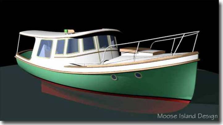 Starboard view 'Puffin 33'  yacht / small craft / power boat design